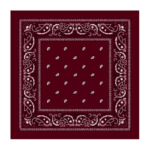 Bandana_55cmx55cm_Burgandy