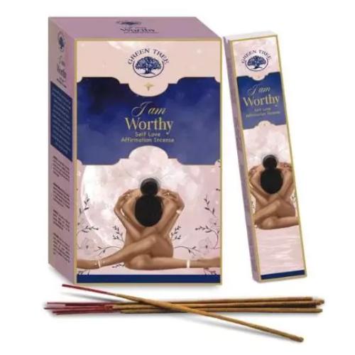 Green_Tree_Incense_Sticks_15gr_I_Am_Worthy
