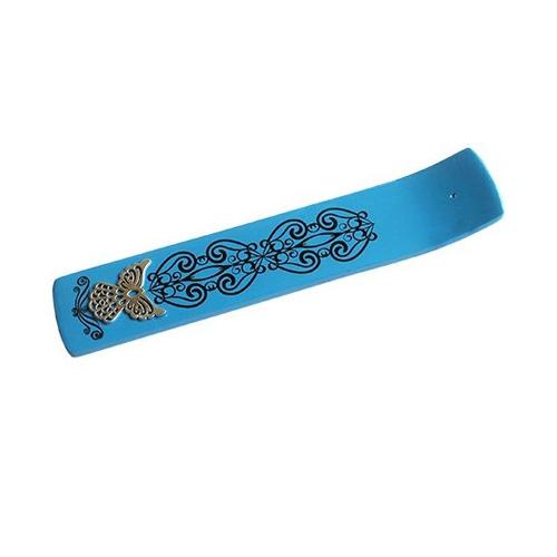 Incense_Holder_Wood_Painted_With_Metal_Turquoise