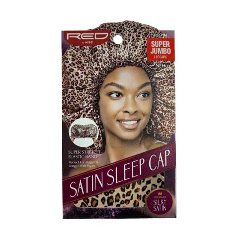 Red_By_Kiss_Satin_Sleep_Cap_HSLP04_S_J_Leopard