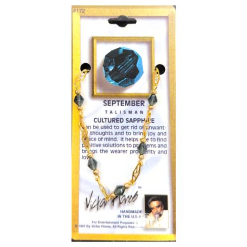 Spiritual_Bracelet_Cultured_Sapphire_September___Safiro_Cultivado_Setiembre