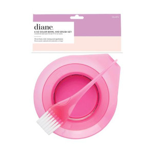 Diane_6oz_Color_Bowl_and_Brush_DEA015_Pink
