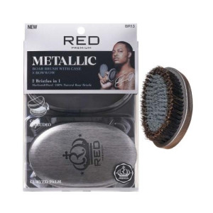 Red_Premium_Metallic_Silver_Wave_Brush_With_Case_BR13